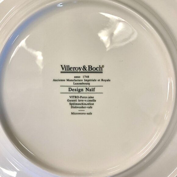 Villeroy & Boch Porcelain China Plate - Design Naif - 8 inches - Excellent - Picture 4 of 4